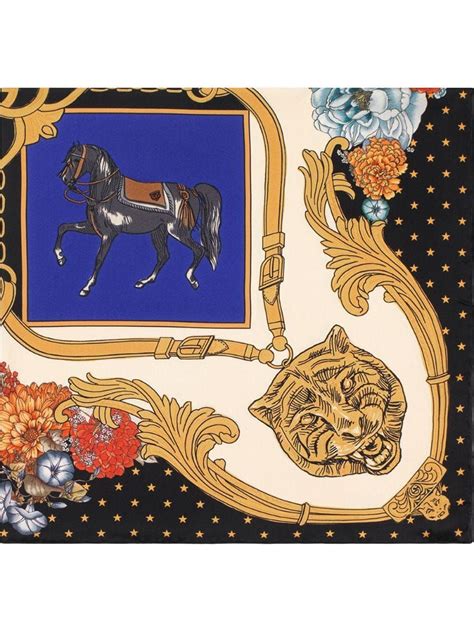 gucci scarf horses|gucci scarf female.